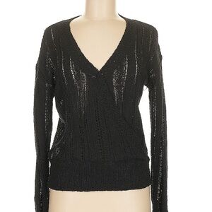 Elegant Black V-Neck Sweater